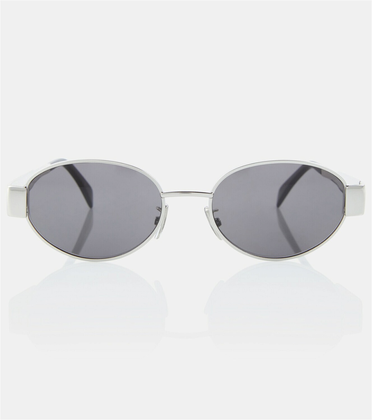 Celine Eyewear Triomphe oval metal sunglasses Celine