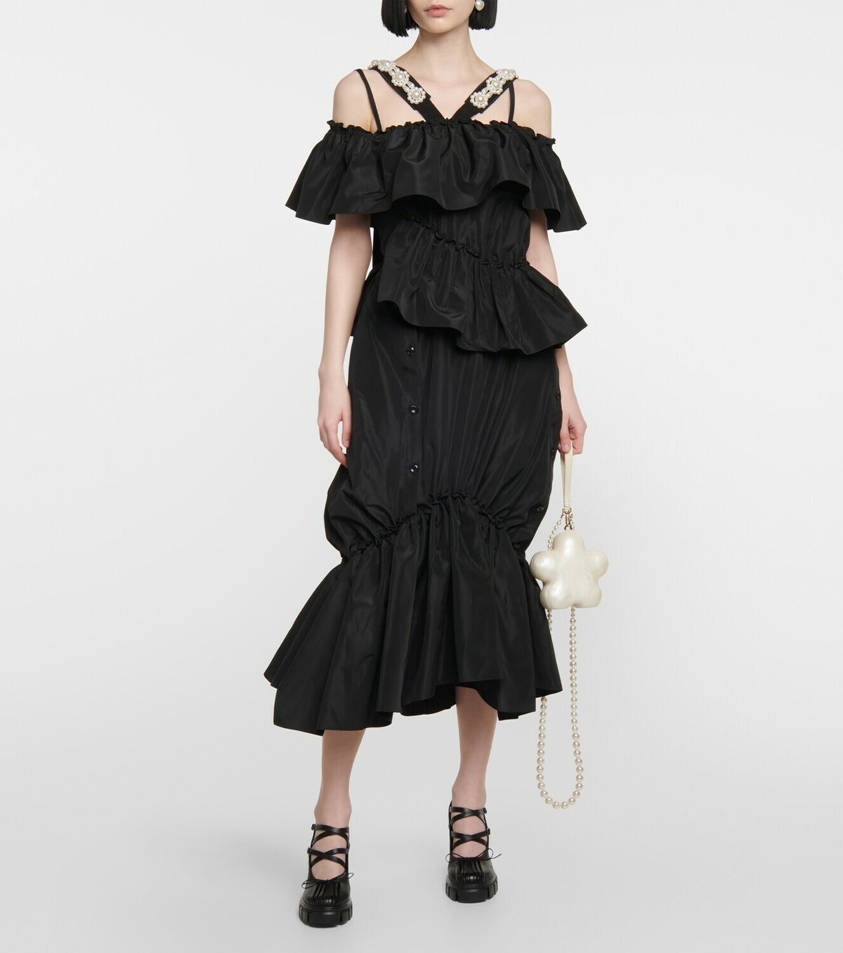 Simone Rocha - Trek leather pumps Simone Rocha