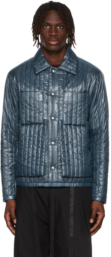 Photo: Craig Green Blue Quilted Worker Button-Up Jacket