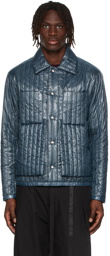 Craig Green Blue Quilted Worker Button-Up Jacket