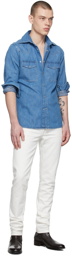 TOM FORD Blue Denim Leisure Shirt