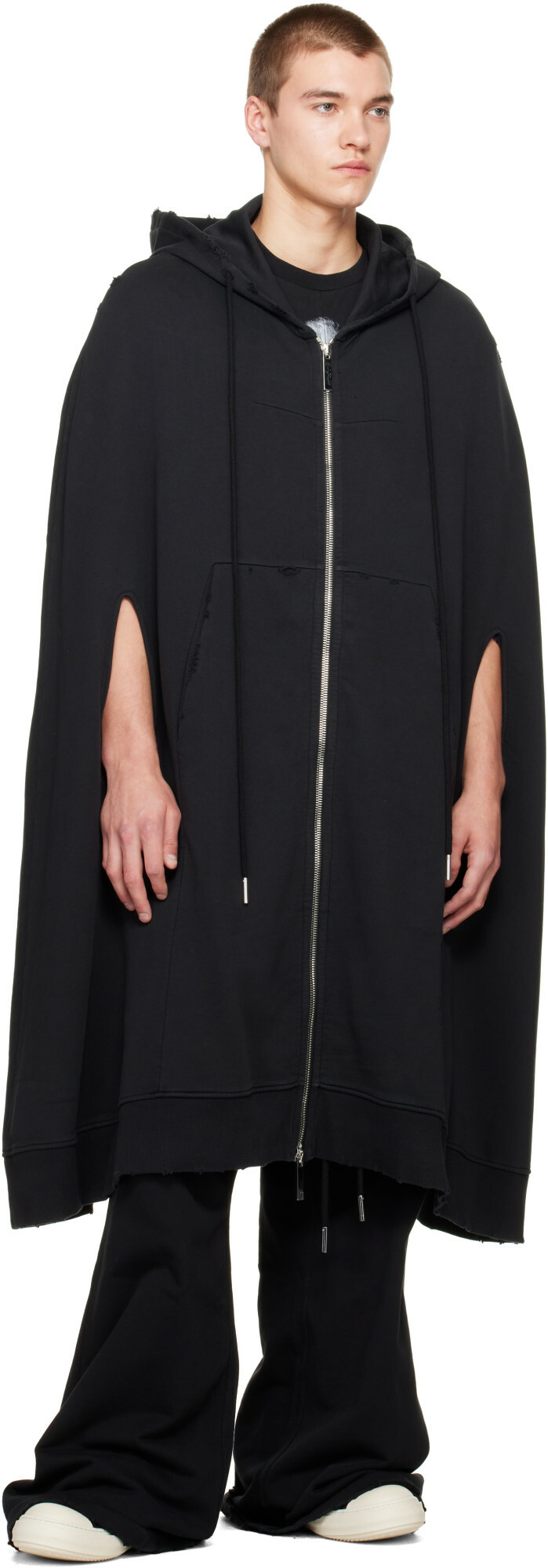 MATIÈRES FÉCALES Black 'Cult' Zip Cape