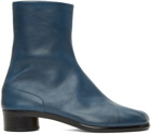 Maison Margiela Blue Leather Tabi Boots