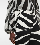 Dolce&Gabbana - Zebra-print wide-leg pants