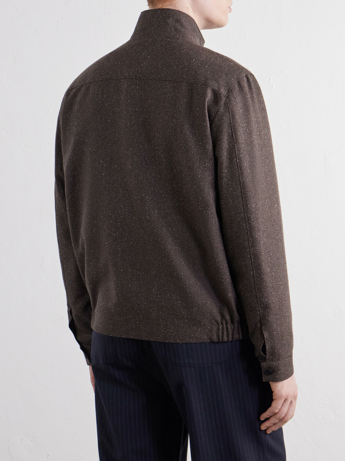 Sunspel - Donegal Wool and Silk-Tweed Jacket - Brown