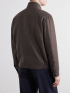 Sunspel - Donegal Wool and Silk-Tweed Jacket - Brown