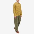 YMC Men's Granny Crew Neck Knit in Yellow Multi