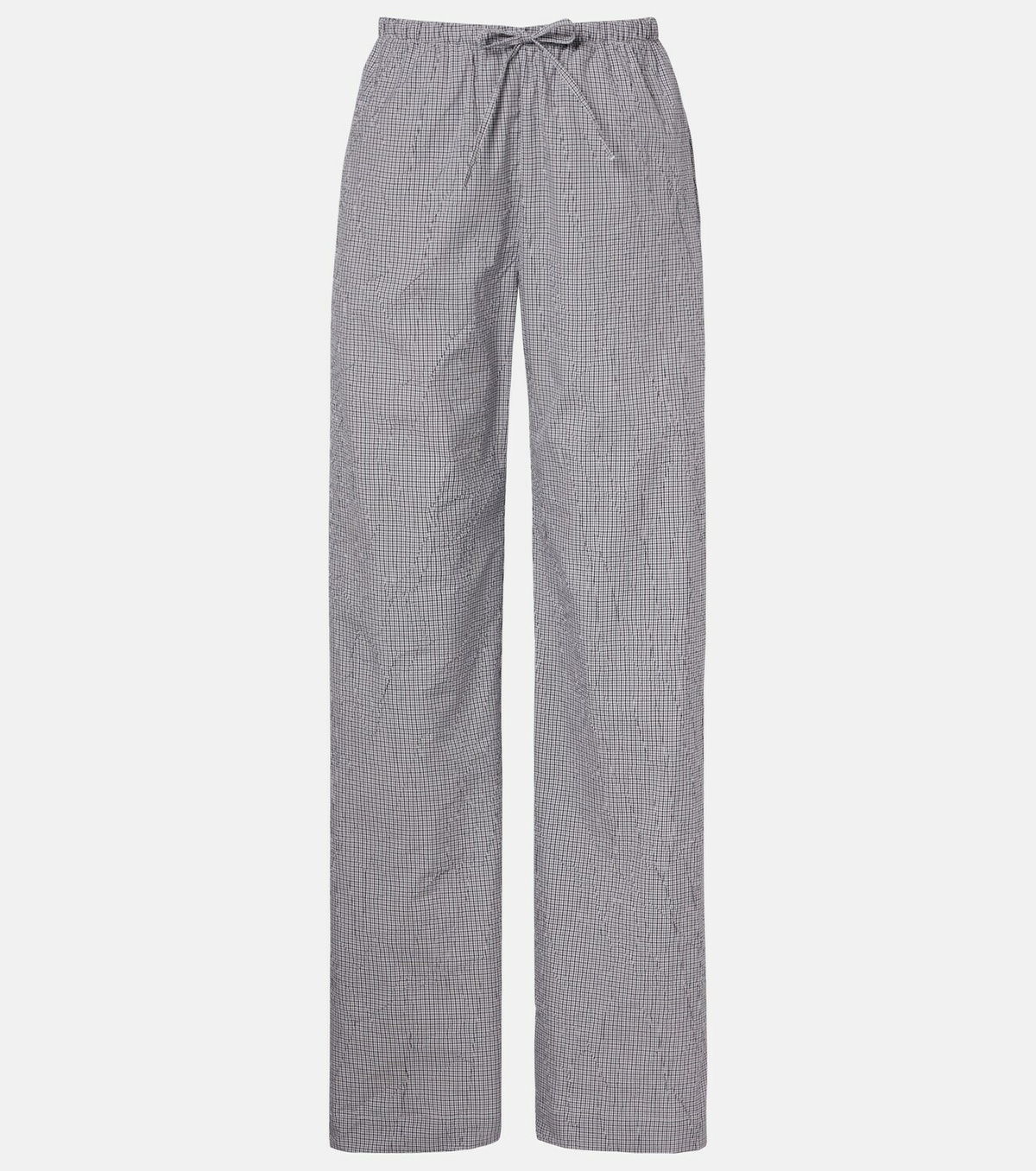 Róhe Checked cotton-blend pajama pants