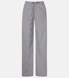 Róhe Checked cotton-blend pajama pants