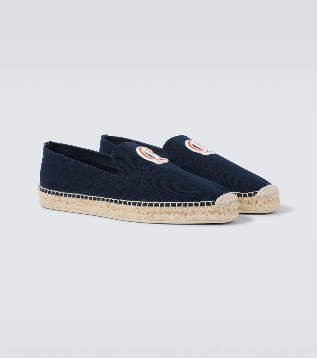 Christian Louboutin Nanou Mooncrest canvas espadrilles