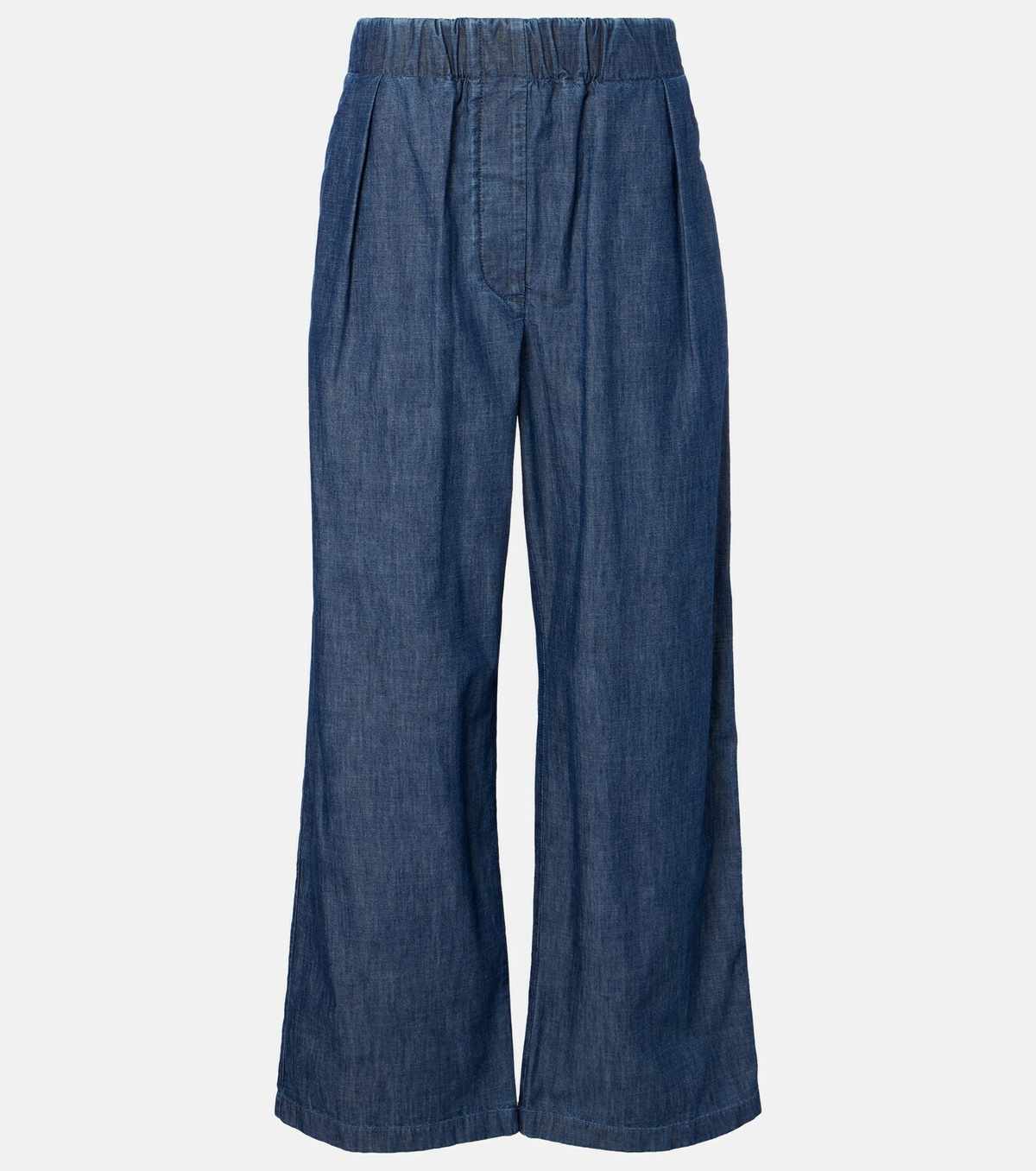 Jil Sander Cotton chambray wide-leg pants Jil Sander