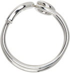 AMBUSH Silver Safety Pin Ring