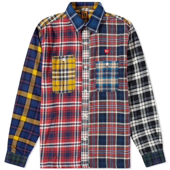 Photo: Human Made Men's Crazy Check Flannel Shirt in Red