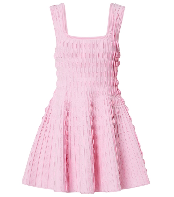 Photo: Simkhai Vanna knitted scalloped minidress