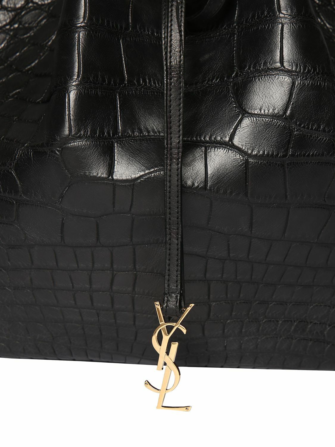 The Sorrento Croc-Embossed Shoulder Clutch