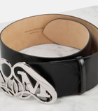 Alexander McQueen Monogram leather belt