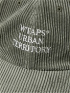 WTAPS - T-6L Embroidered Cotton-Corduroy Baseball Cap - Green