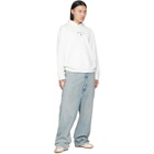 MM6 Maison Margiela White Logo Hoodie