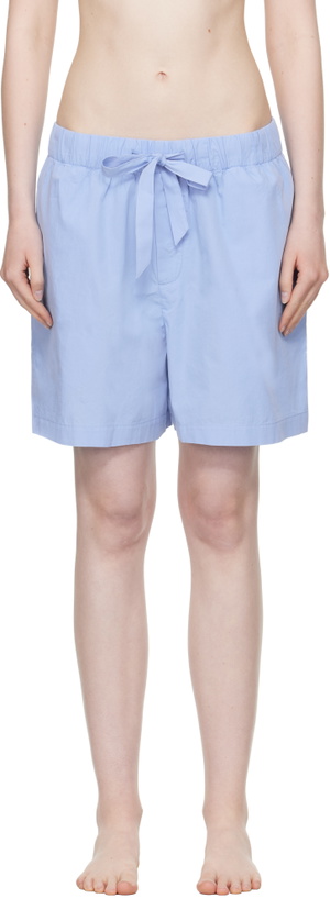 Photo: Tekla Blue Poplin Pyjama Shorts