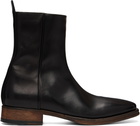 Acne Studios Black Leather Ankle Boots
