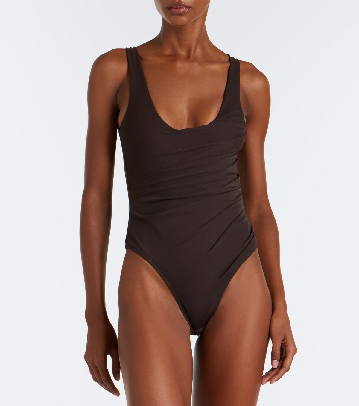 Alex Perry Gathered mesh bodysuit