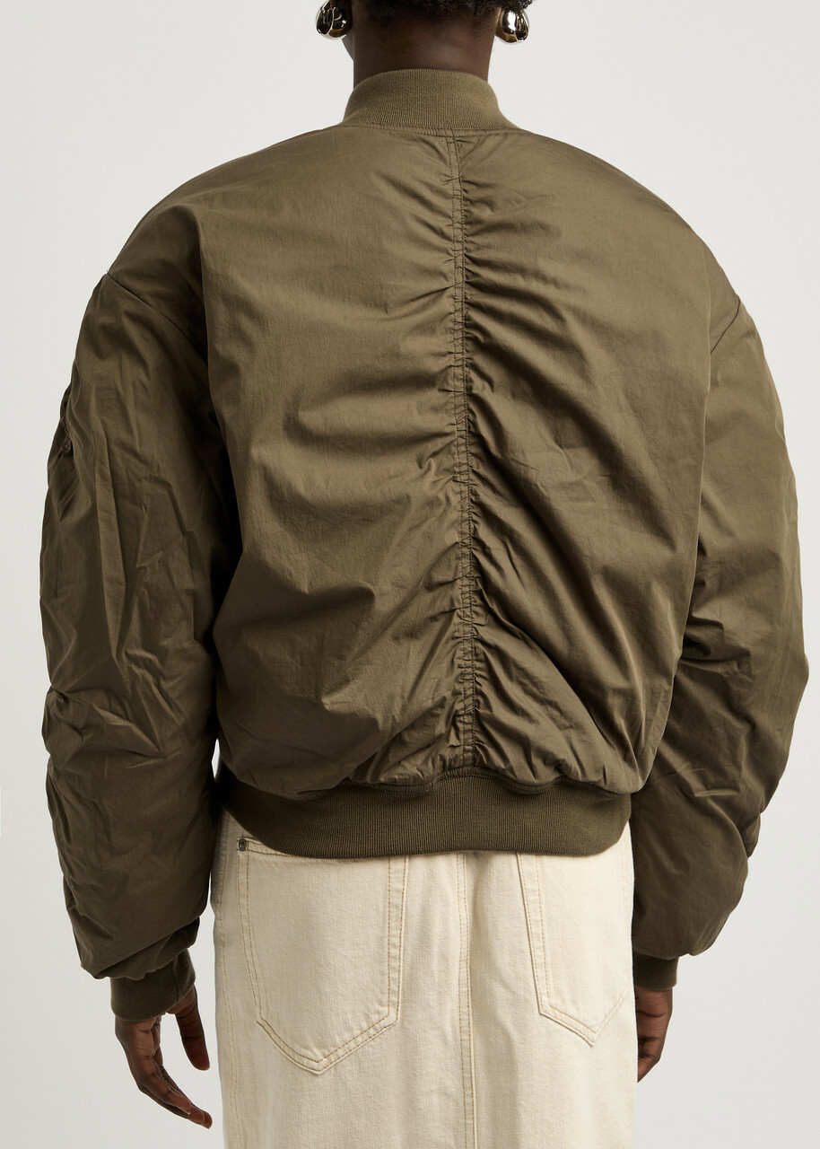 Isabel Marant étoile Bessime Cotton-blend Bomber Jacket Khaki
