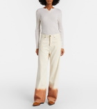 Alanui Shades Of Eden wide-leg jeans