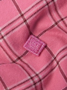 Acne Studios - Sarlie Logo-Appliquéd Checked Cotton-Flannel Shirt - Pink