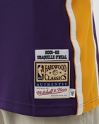 Mitchell & Ness Nba Authentic Finals Jersey Los Angeles Lakers 2001 02 Shaquille O'neal #34 Purple - Mens - Jerseys