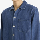 A Kind of Guise Men's Atrato Shirt in Bleached Denim