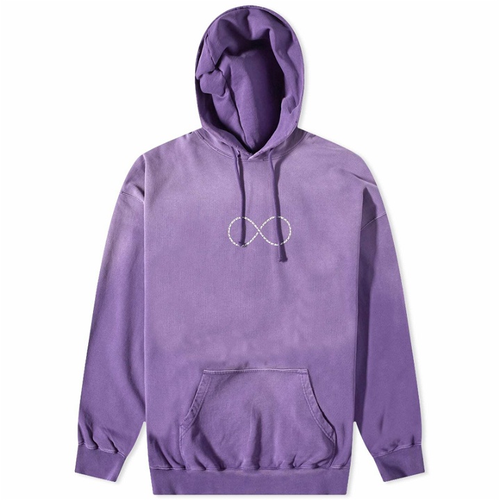 Photo: Vetements Men's Life After Life Infinity Popover Hoody in Washed Purple