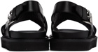 Moschino Black Buckle Sandals