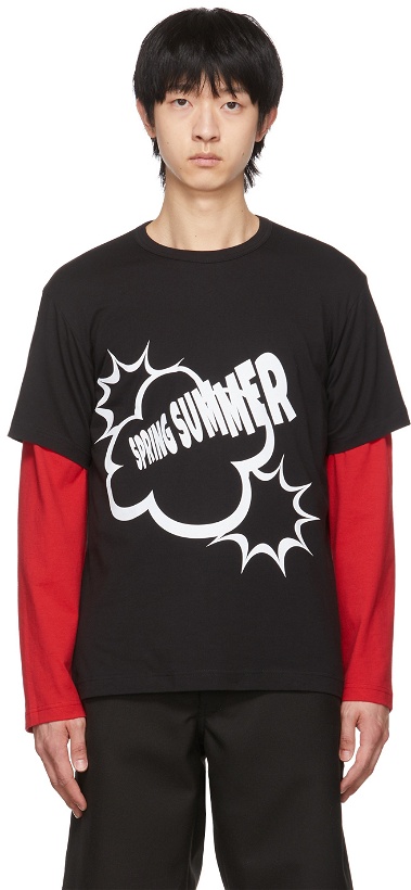 Photo: Comme des Garçons Shirt Black 'Spring Summer' T-Shirt