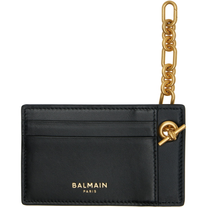 Photo: BALMAIN Black Pulse Chain Card Holder
