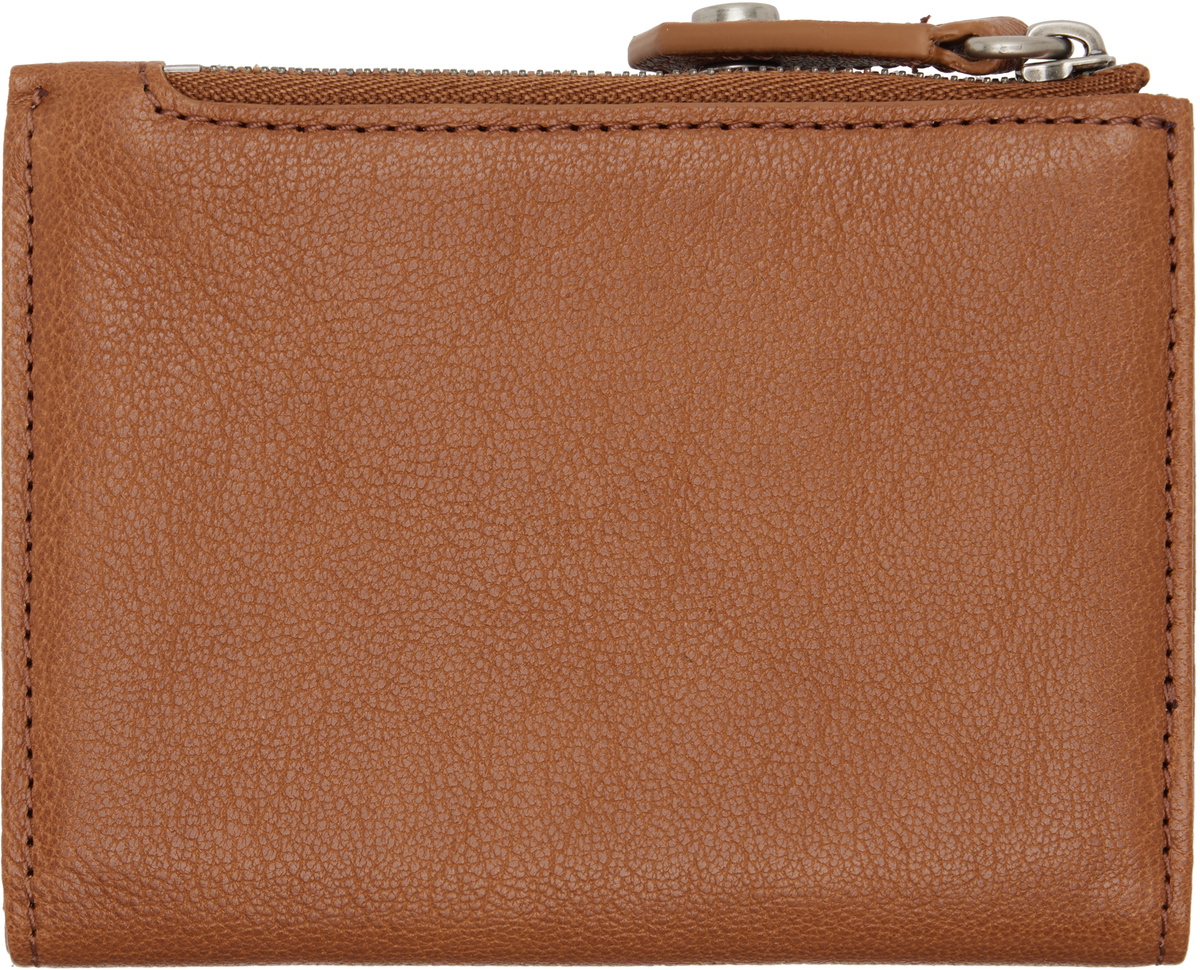 Vivienne Westwood Brown Slim Flap Card Holder Vivienne Westwood