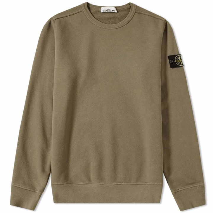 Photo: Stone Island Garment Dyed Crew Sweat Green