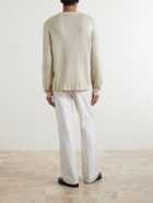 Saman Amel - Gio Slim-Fit Silk Sweater - Neutrals