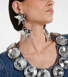 Area Crystal-embellished drop earrings