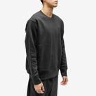 Norse Projects Men's Arne Relaxed N Logo Crew Sweat in Black