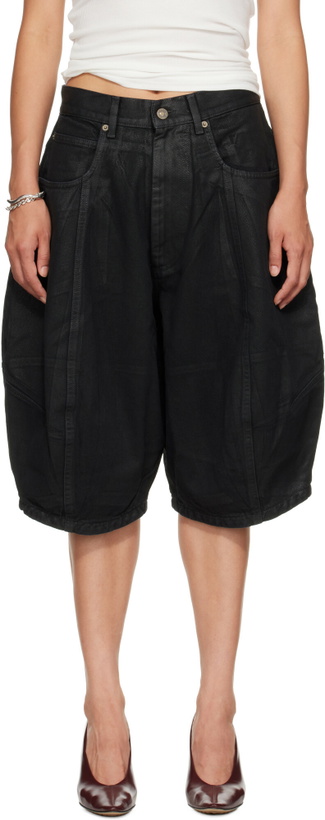Photo: LU'U DAN Black Puffa Shorts