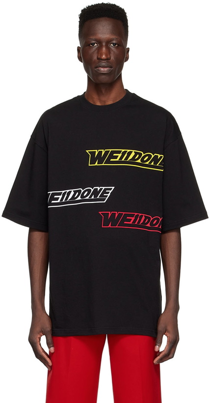 Photo: We11done Black Cotton T-Shirt