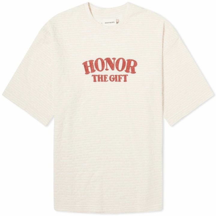 Photo: Honor the Gift Men's Stripe Box T-Shirt in Bone