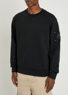 Moose Knuckles Hartsfield Logo Cotton Sweatshirt Black