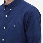 Polo Ralph Lauren Men's Poplin Button Down Shirt in Newport Navy