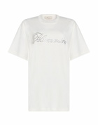 Blumarine Womens T-shirt in Off white