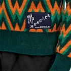 Moncler Men's Monogram Crew Knit in Green
