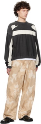 424 Black Soccer Knit Sweater
