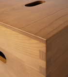 Cassina LC14 Cabanon chestnut stool by Le Corbusier