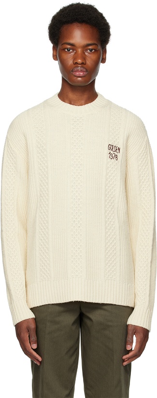 Photo: Golden Goose Off-White Embroidered Sweater