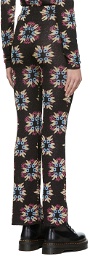 Paco Rabanne SSENSE Exclusive Black & Multicolor Jacquard Knit Capsule Flare Trousers